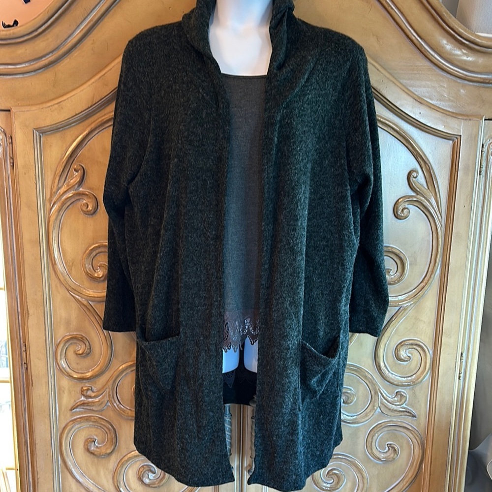 Cozy Lavish charcoal gray Cardigan